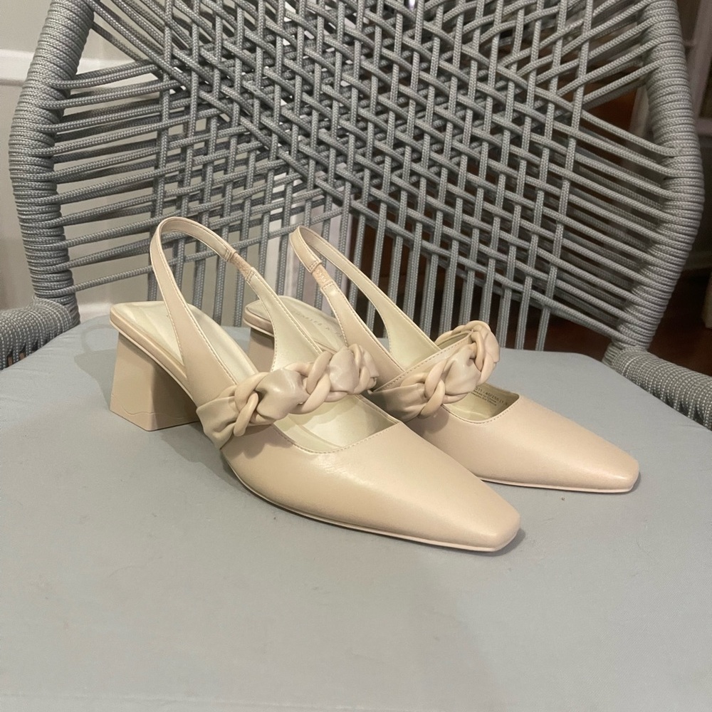 Charles and Keith heeled mules